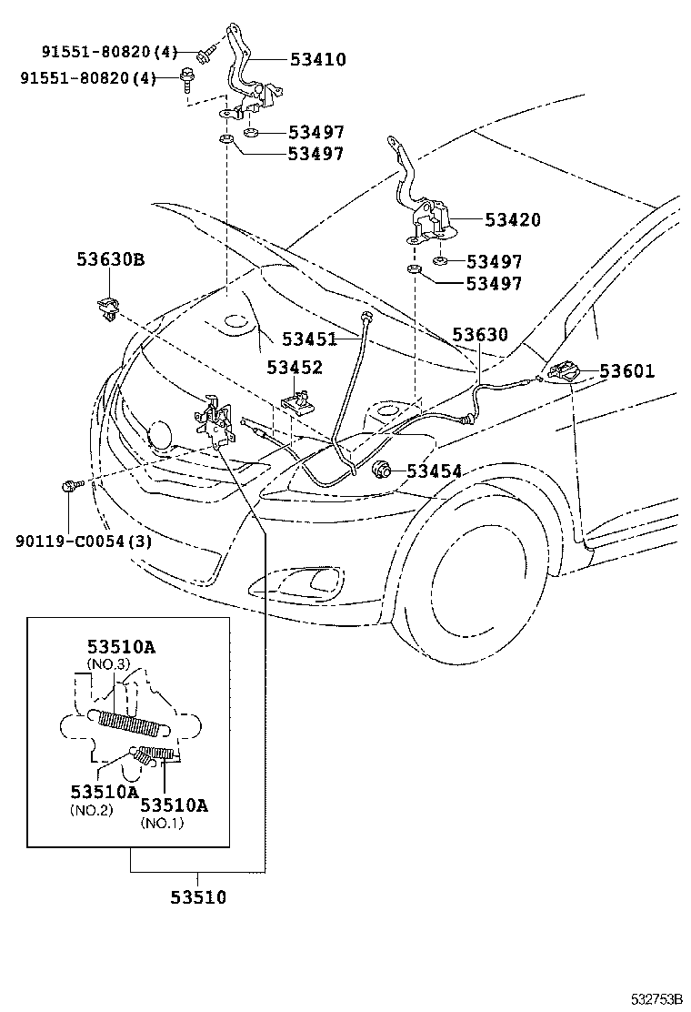 Hood Lock & Hinge