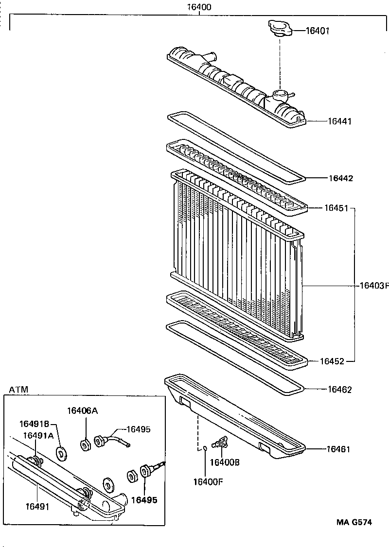 Radiator Water Outlet