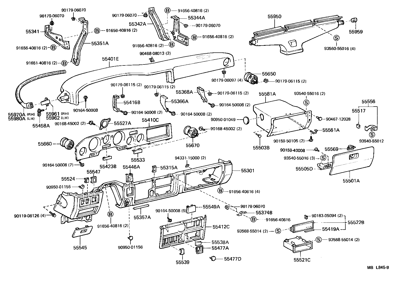 Instrument Panel Glove Compartment