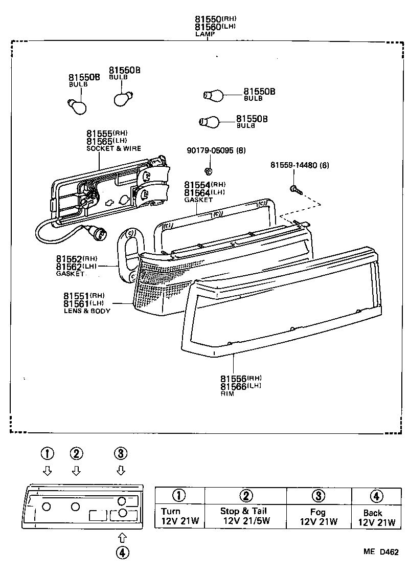 Lámpara combinada trasera