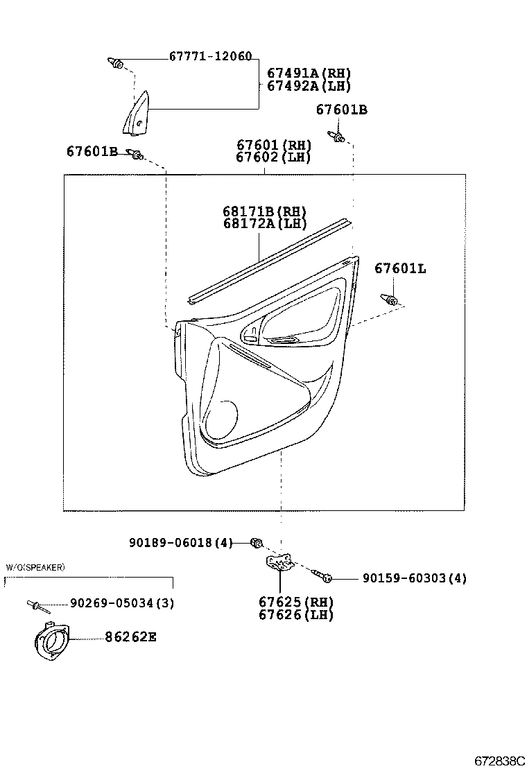 Front Door Panel & Glass