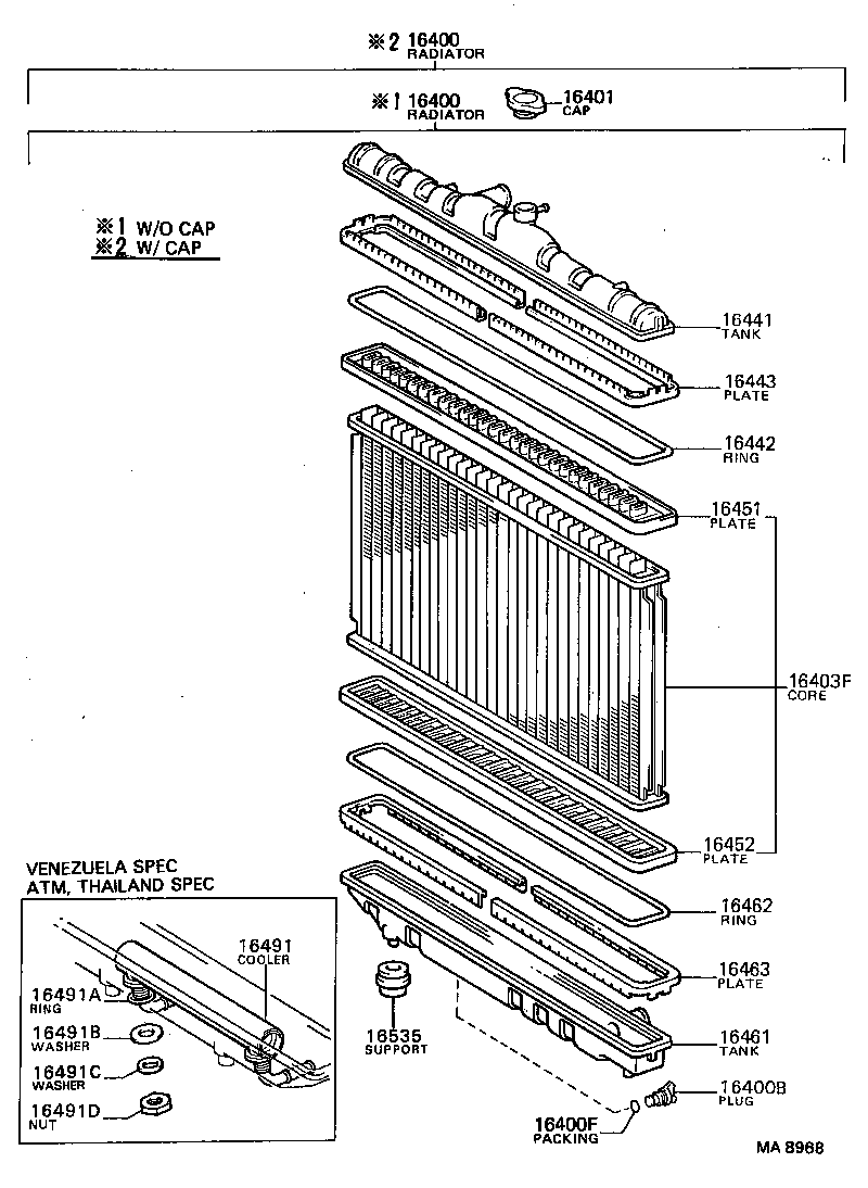 Radiator Water Outlet