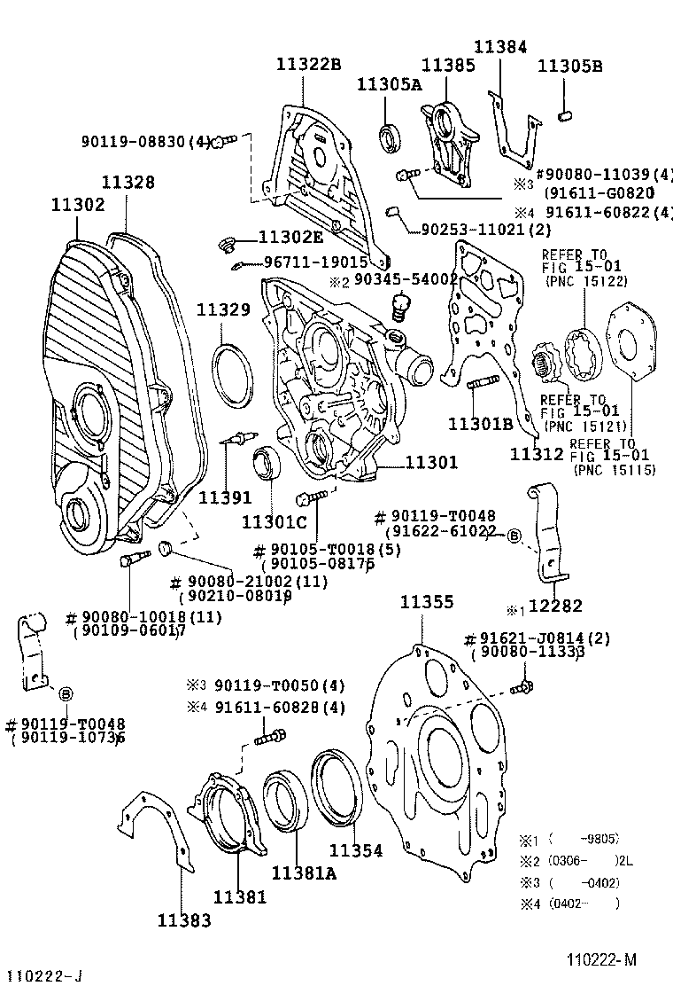 Timing Gear Cover & Rear End Plate