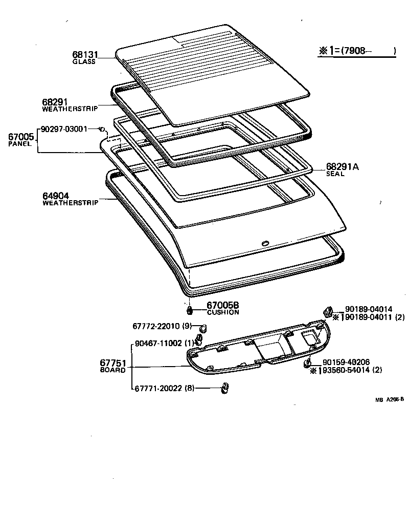 Back Door Panel Glass