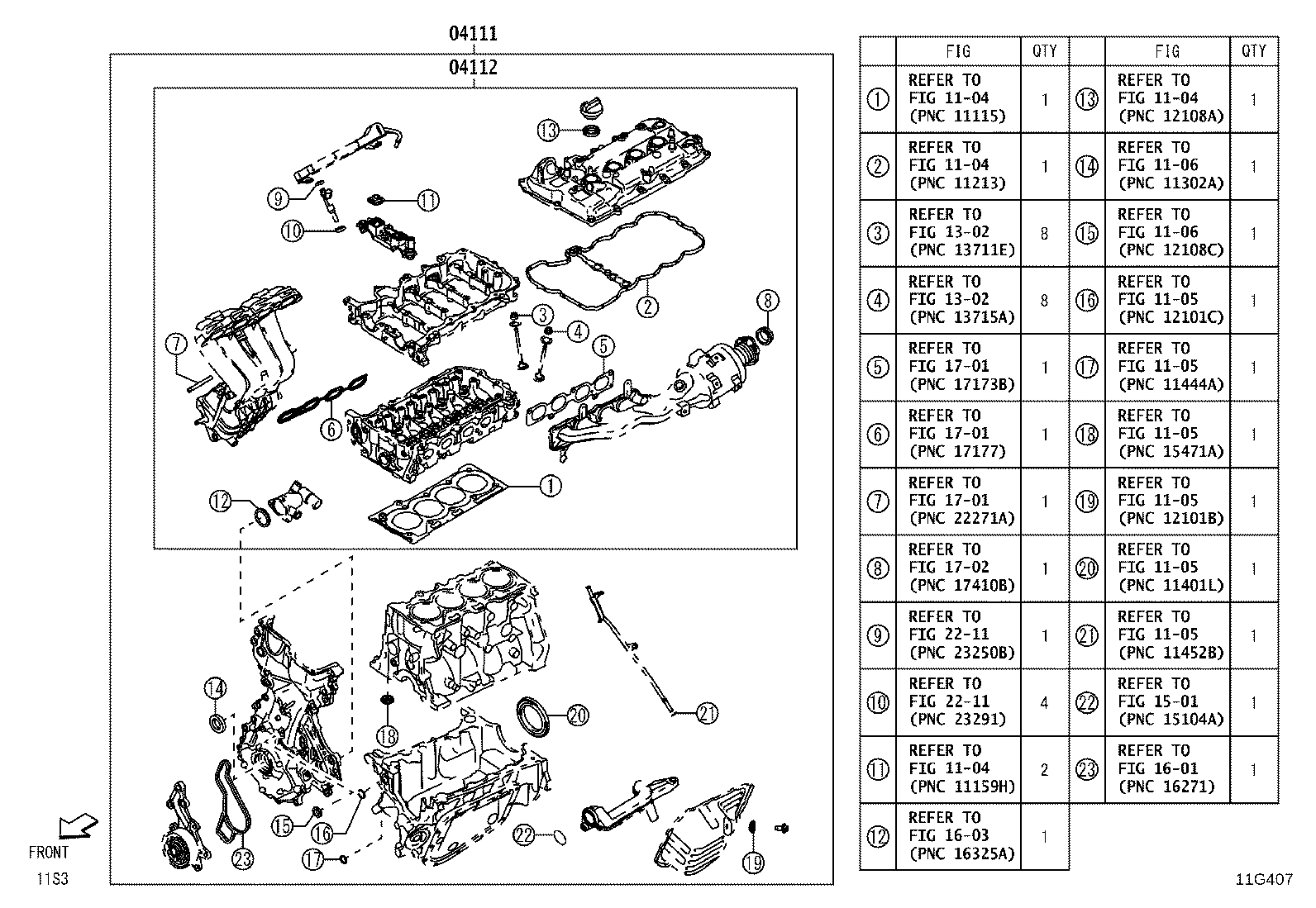 Engine Overhaul Gasket Kit