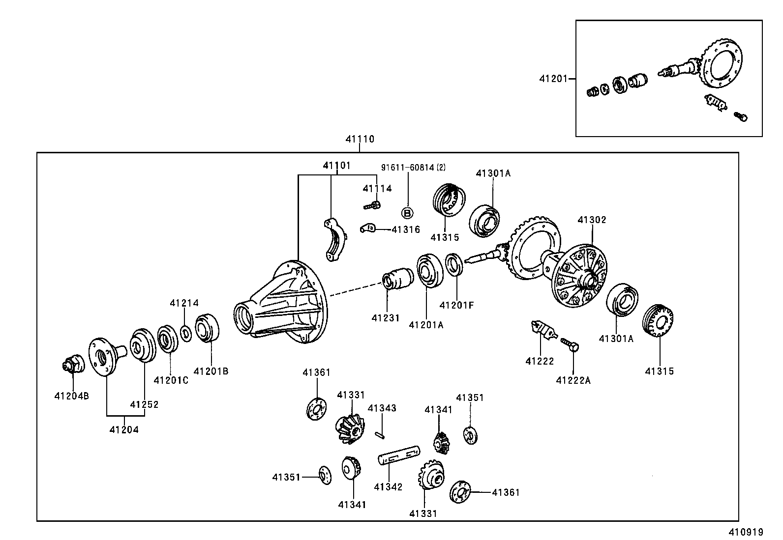 Rear Axle Housing Differential