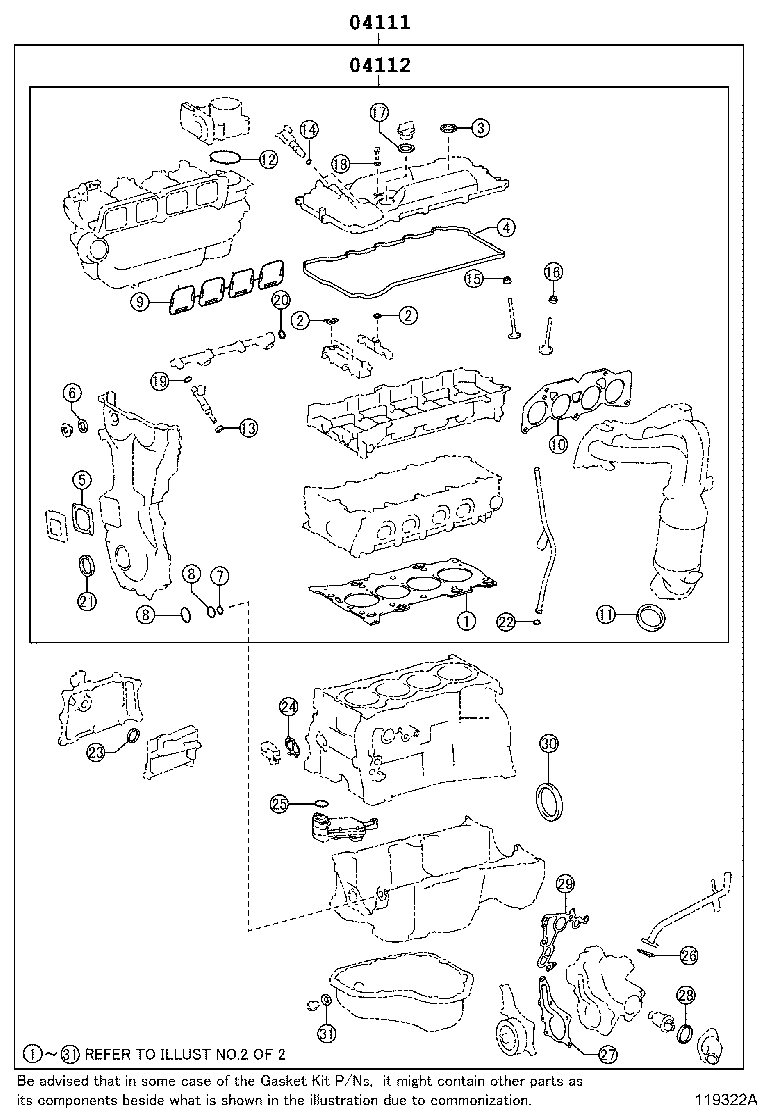 Engine Overhaul Gasket Kit