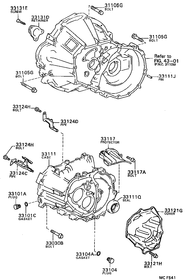 Clutch Housing + Transmission Case