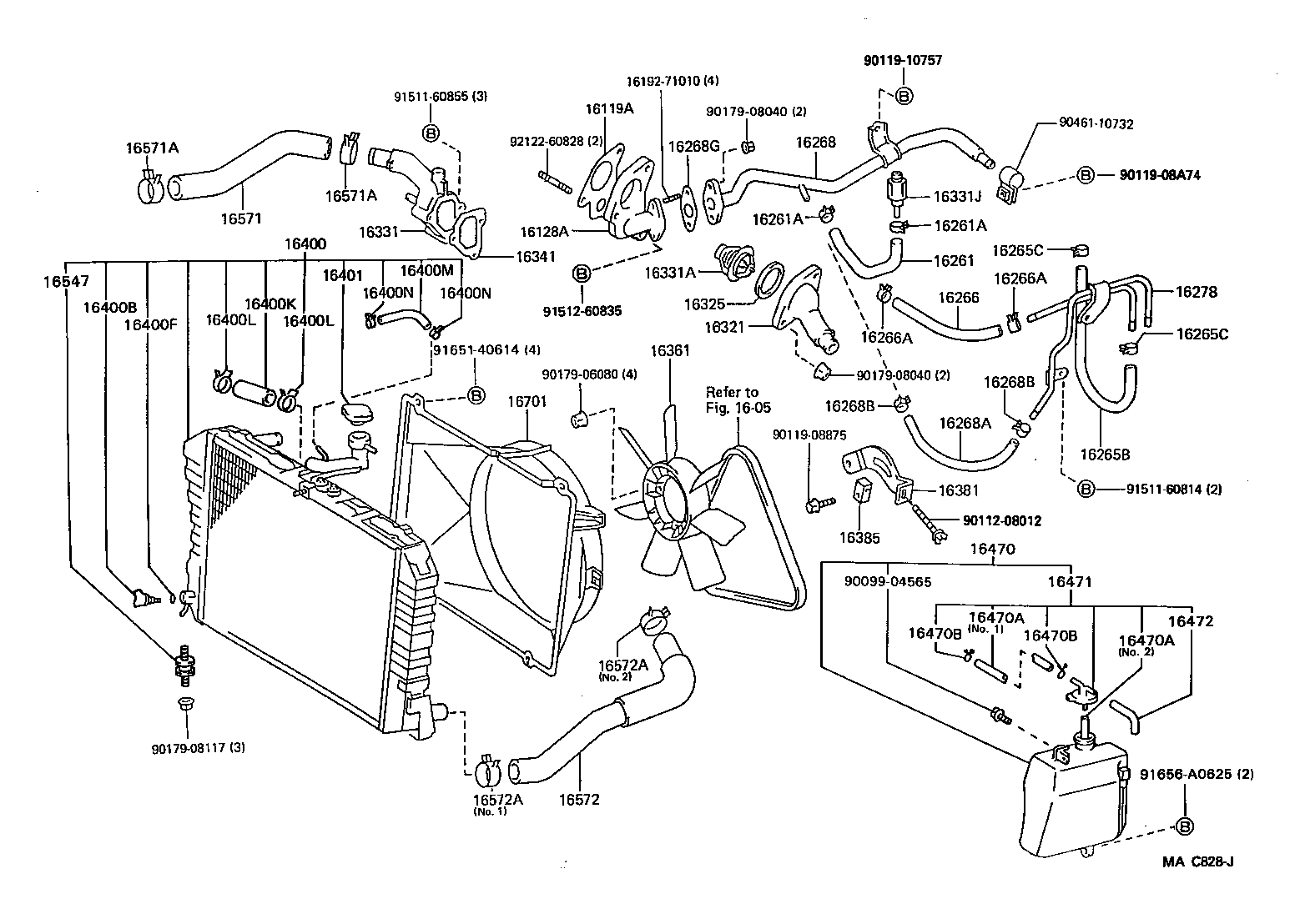 Radiator Water Outlet