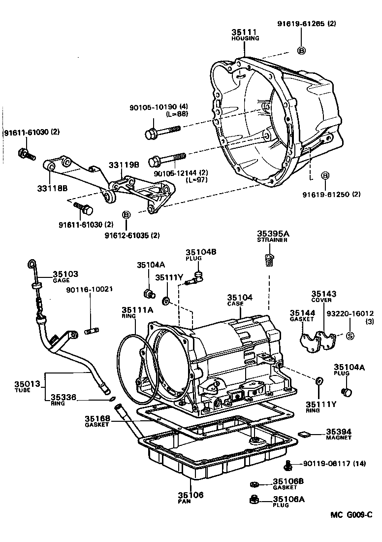 Transmission Case & Oil Pan