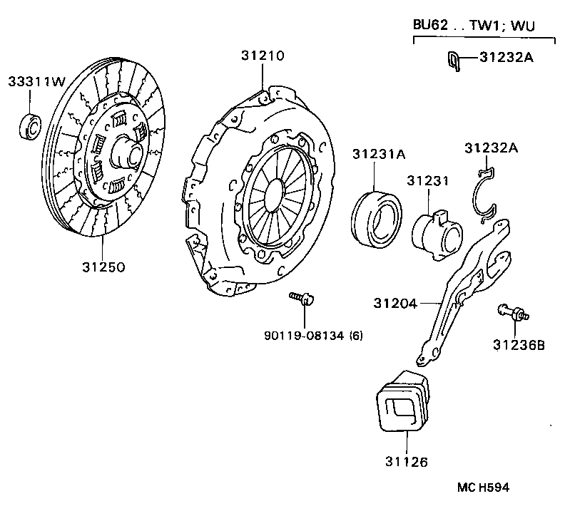 Clutch & Release Fork