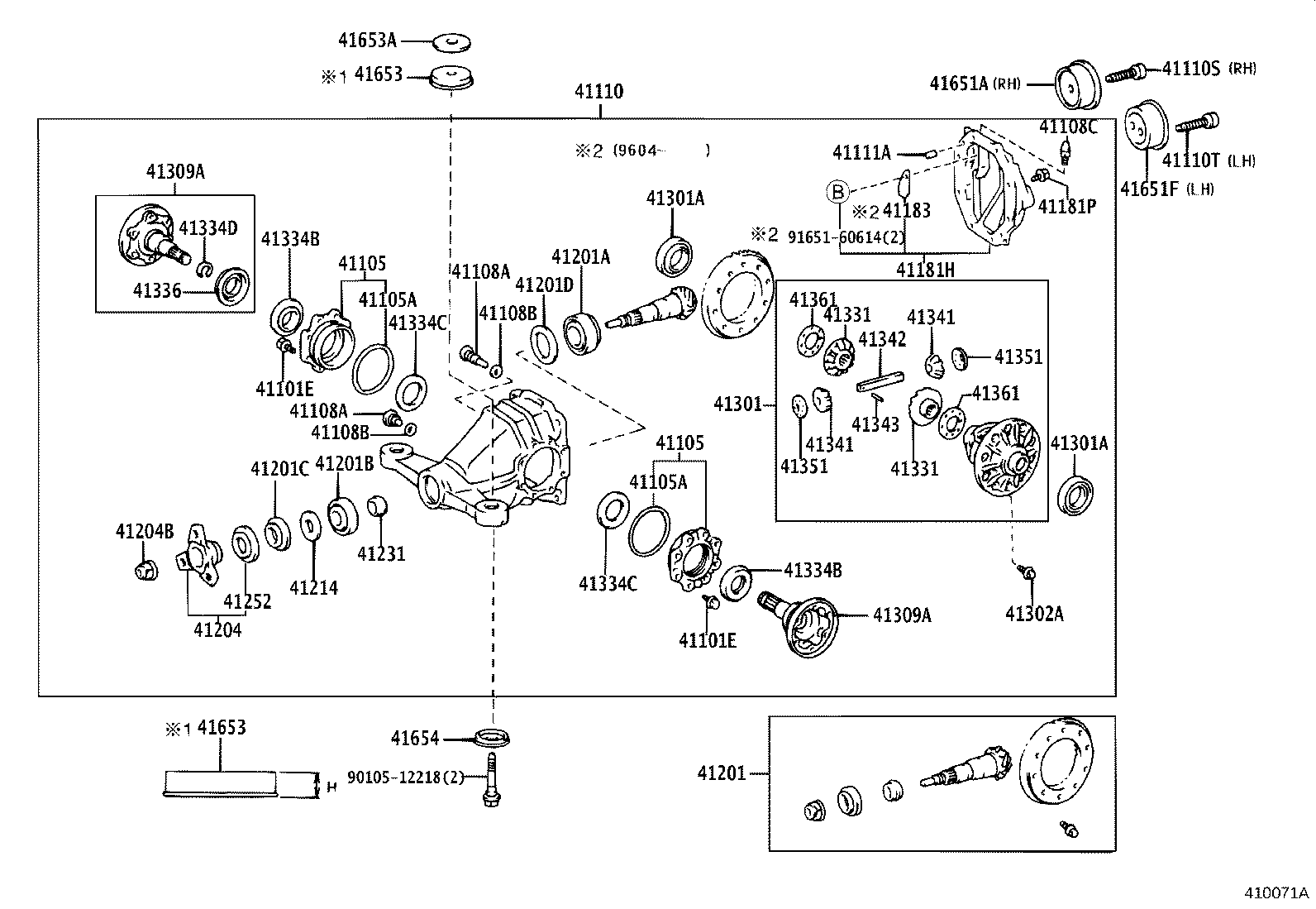 Rear Axle Housing Differential