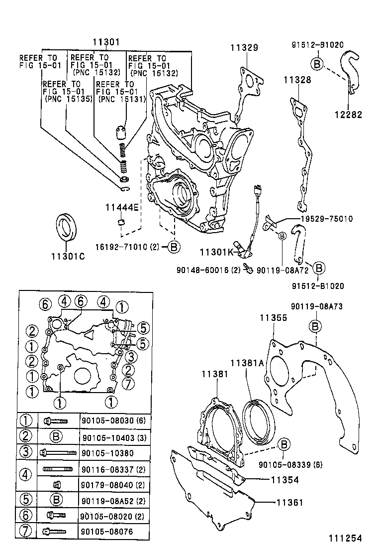 Timing Gear Cover & Rear End Plate