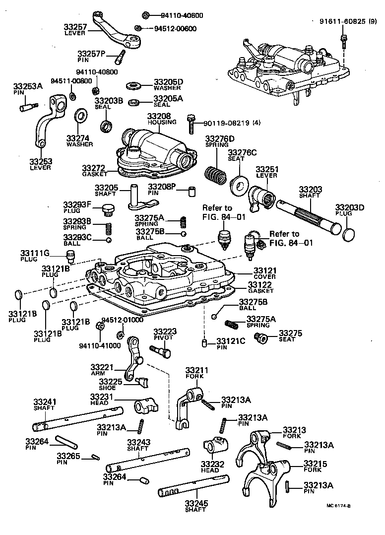 Gear Shift Fork Lever Shaft