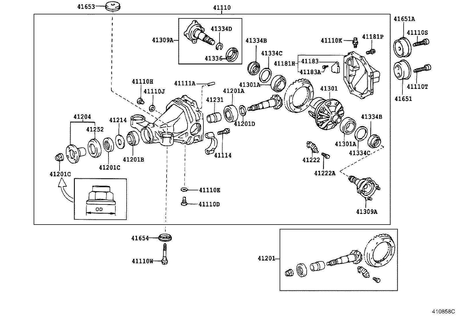 Rear Axle Housing Differential