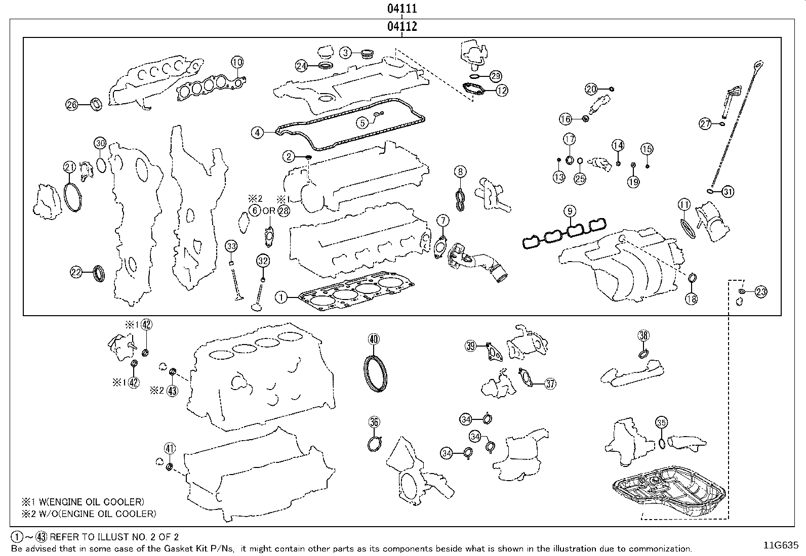 Engine Overhaul Gasket Kit