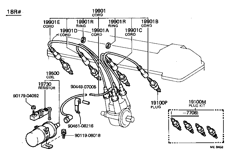 Ignition Coil Spark Plug Glow Plug