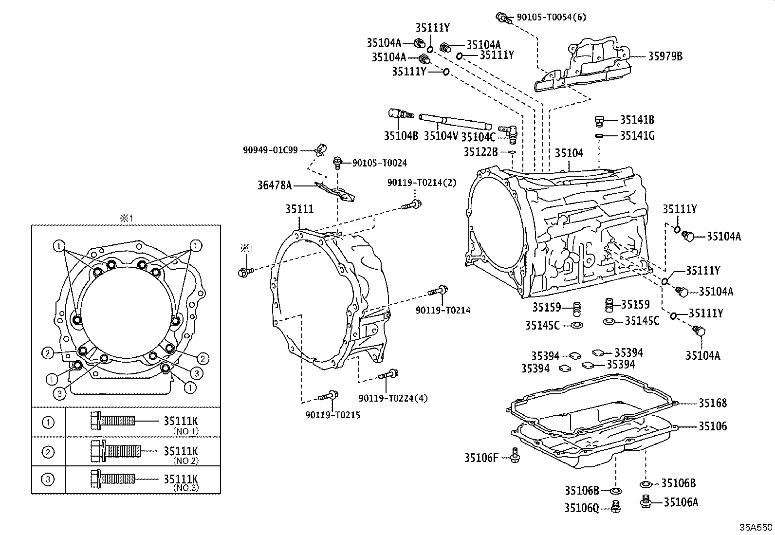 Transmission Case & Oil Pan