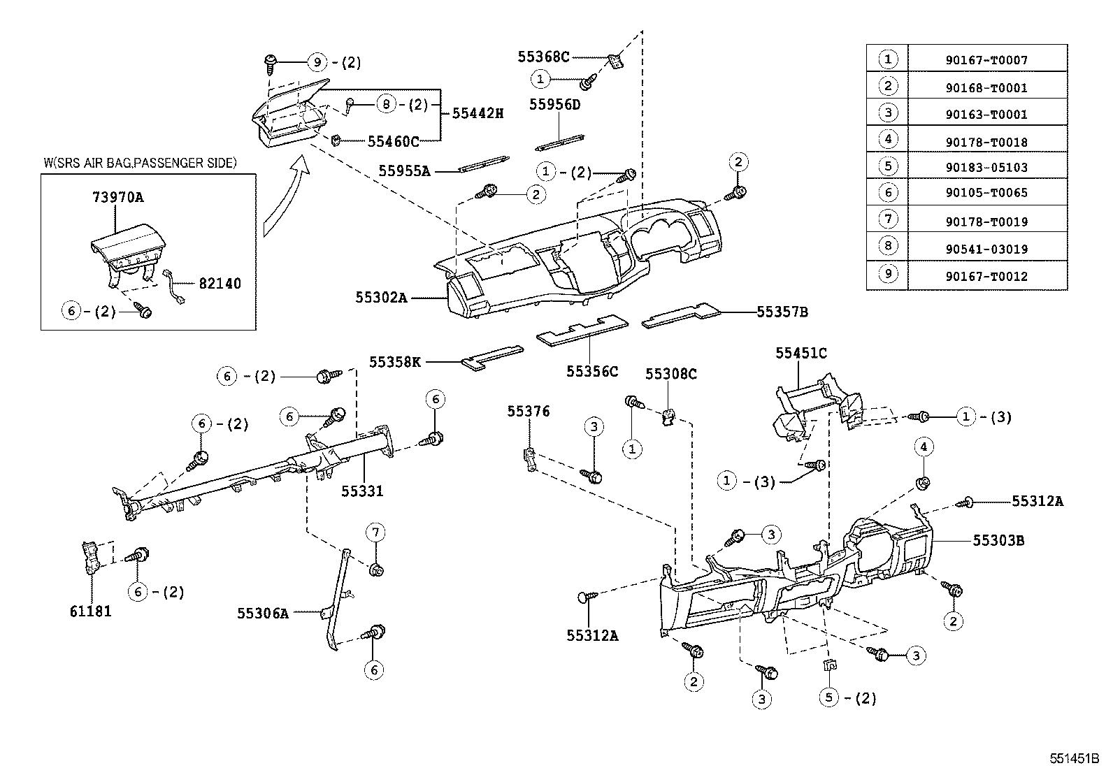 Instrument Panel Glove Compartment