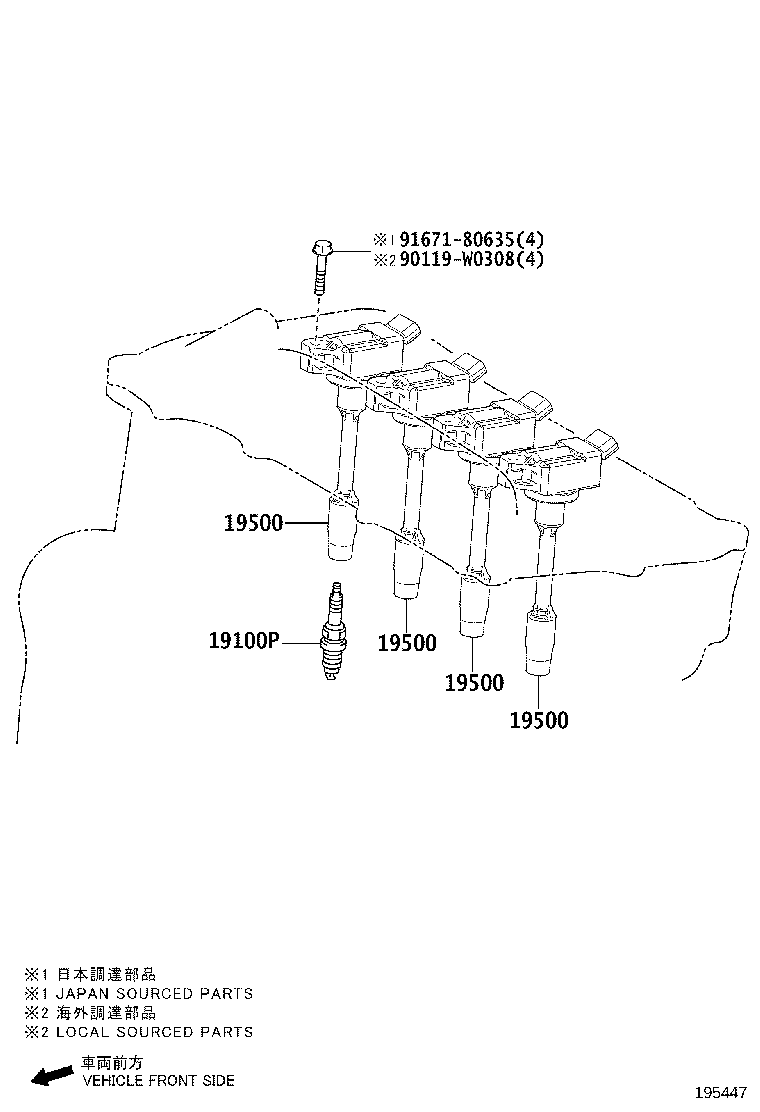 Ignition Coil Spark Plug Glow Plug