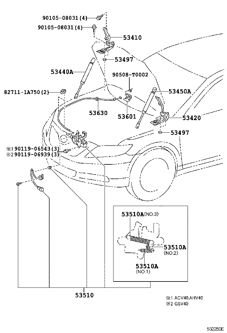 Hood Lock & Hinge