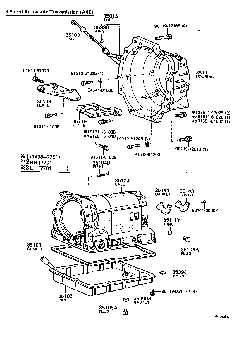 Transmission Case & Oil Pan