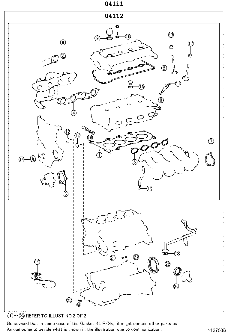 Engine Overhaul Gasket Kit