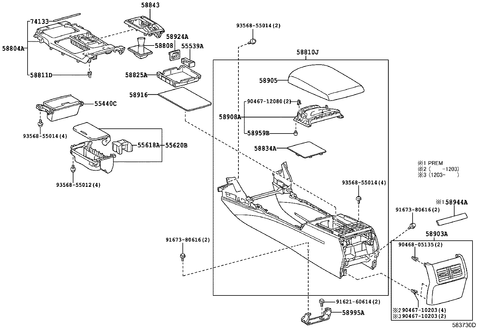 Console Box & Bracket