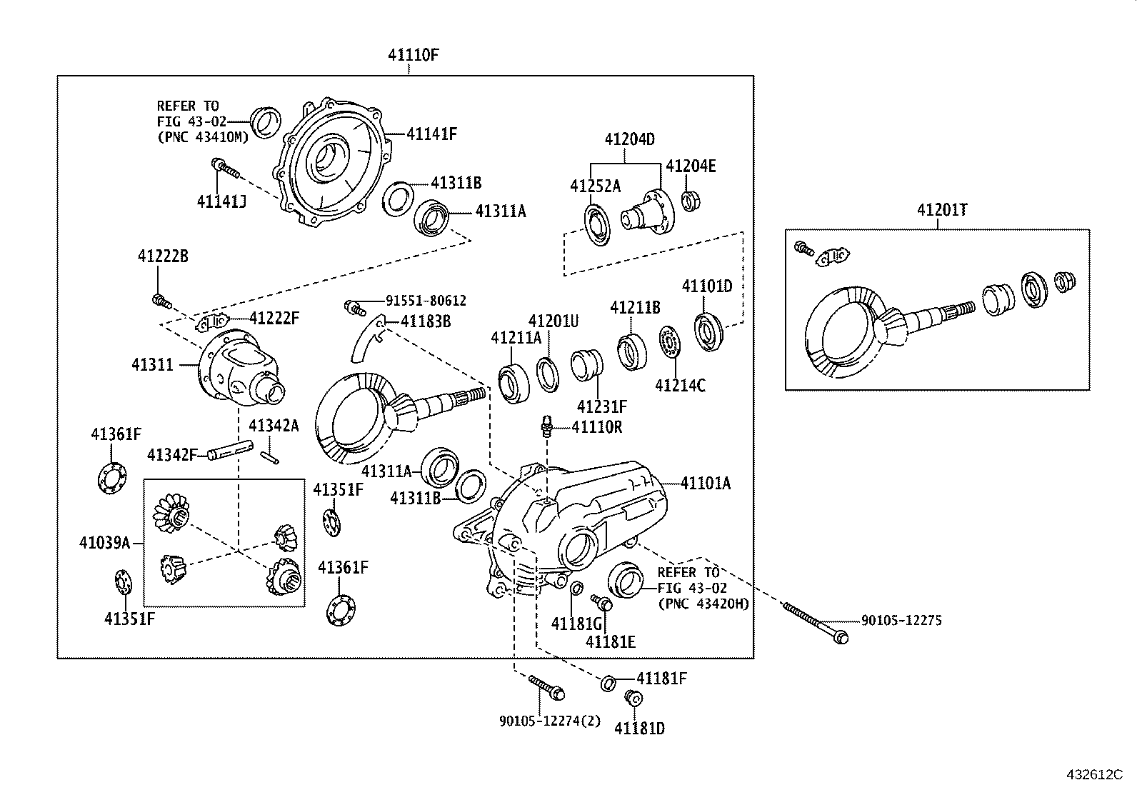 Front Axle Housing & Differential