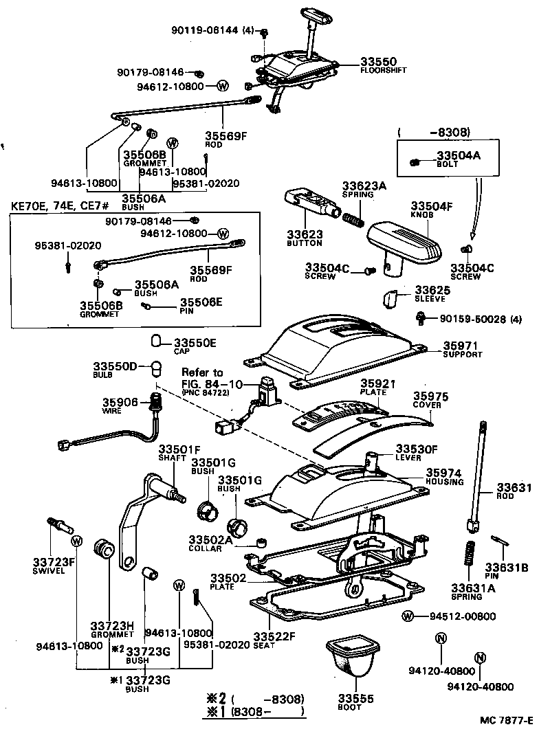 Shift Lever & Retainer