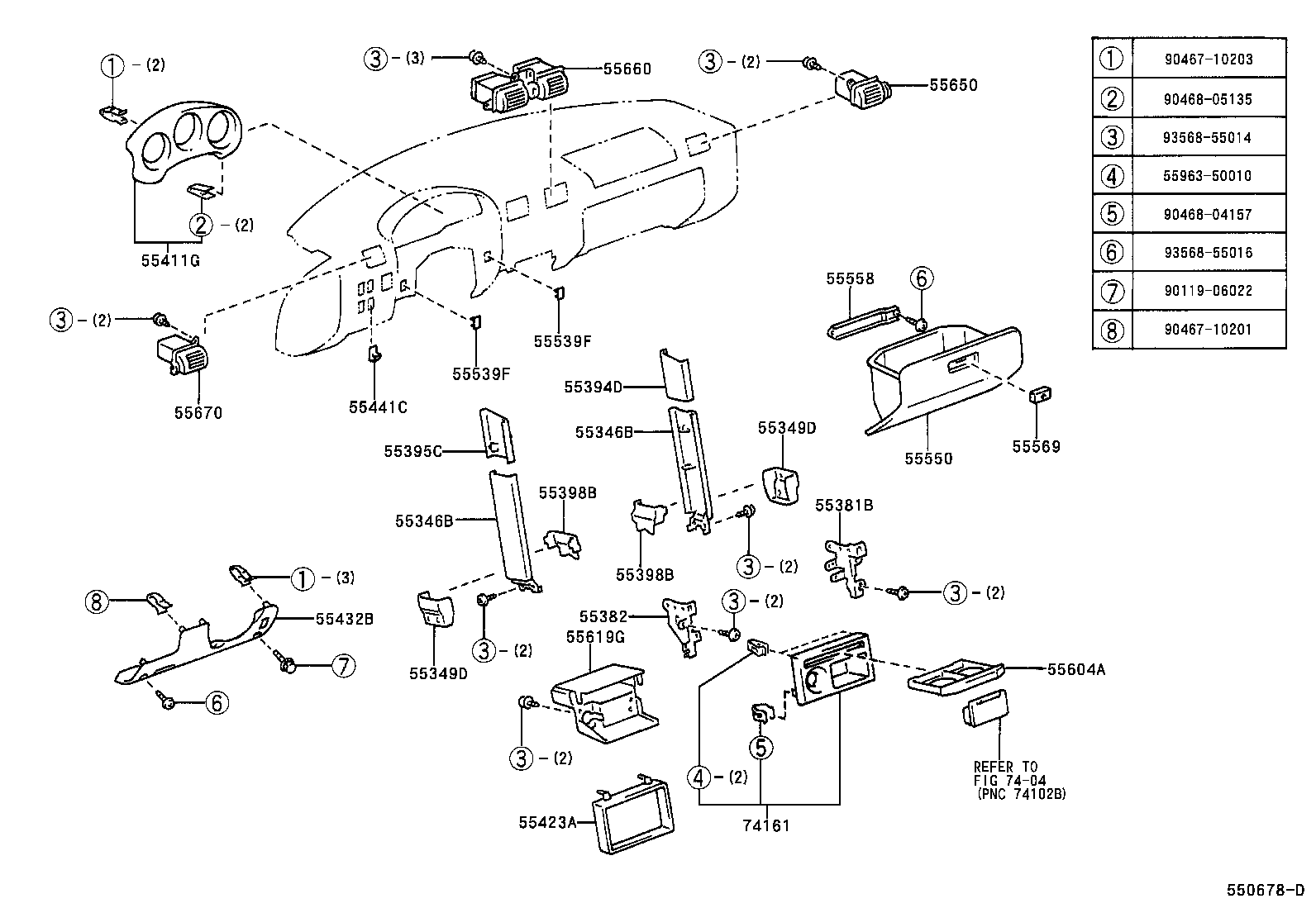 Instrument Panel Glove Compartment