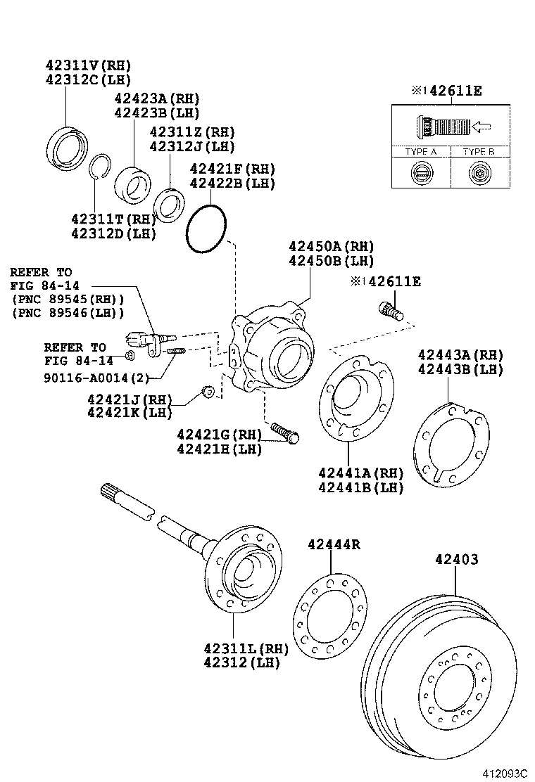 Rear Axle Shaft Hub