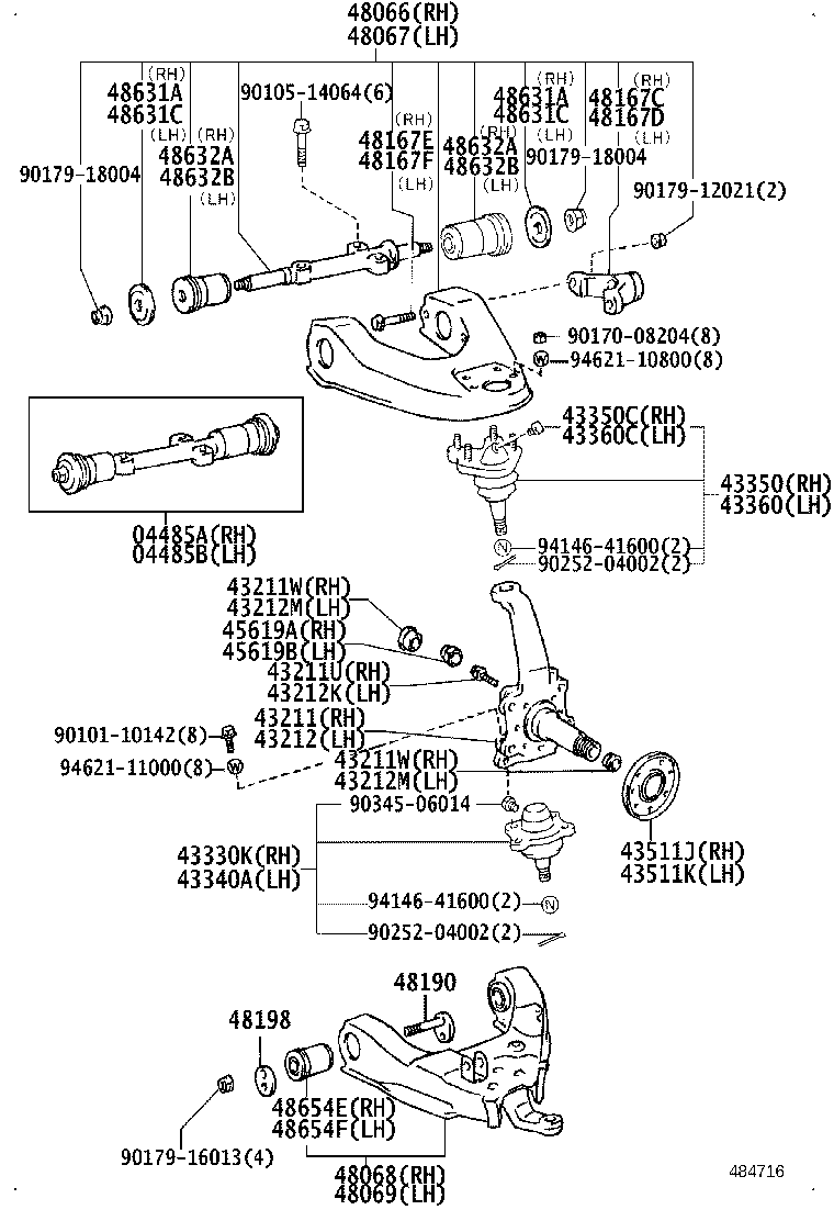 Front Axle Arm Steering Knuckle