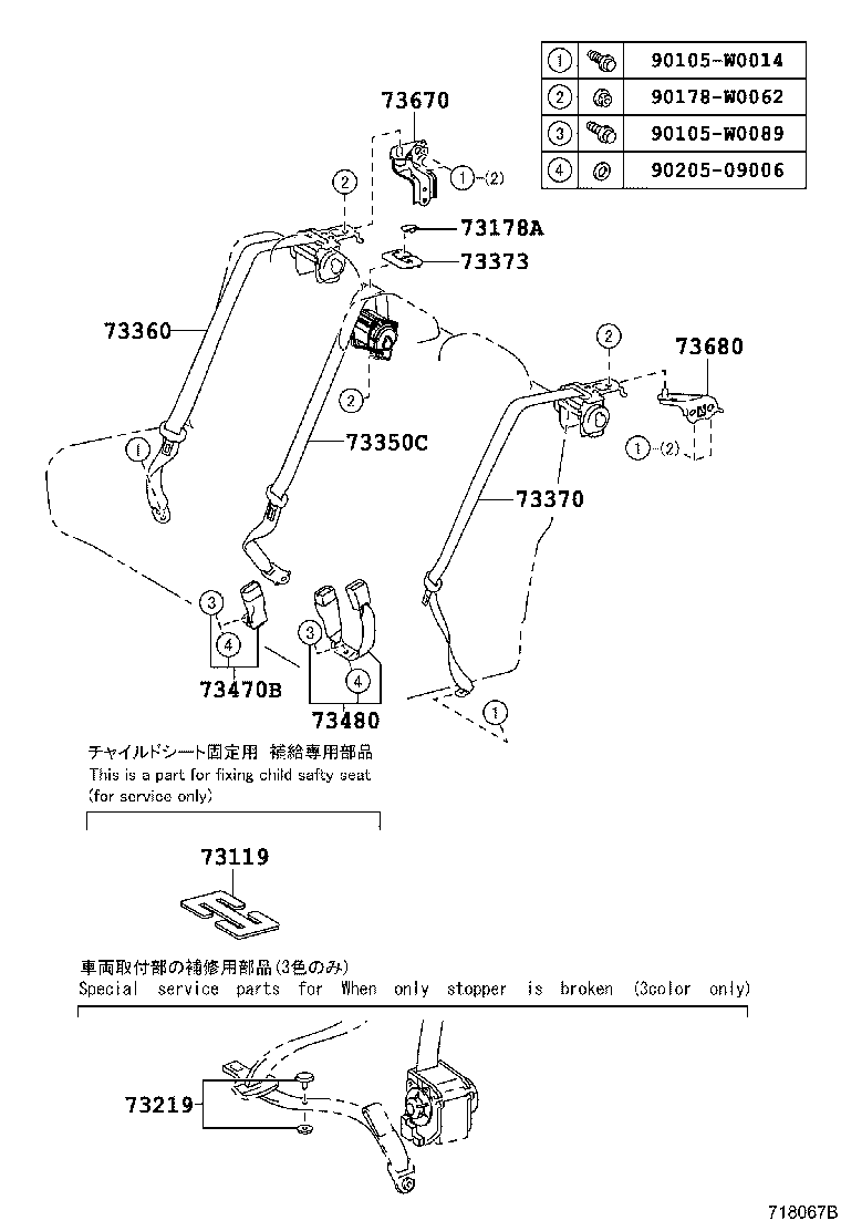 Seat Belt, Child Restraint Seat