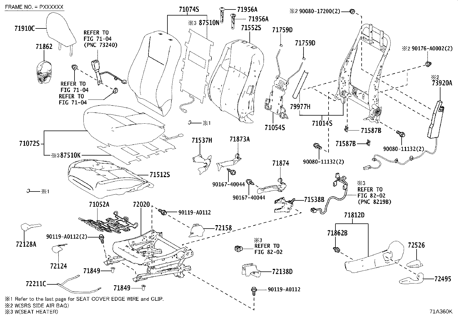Front Seat & Seat Track