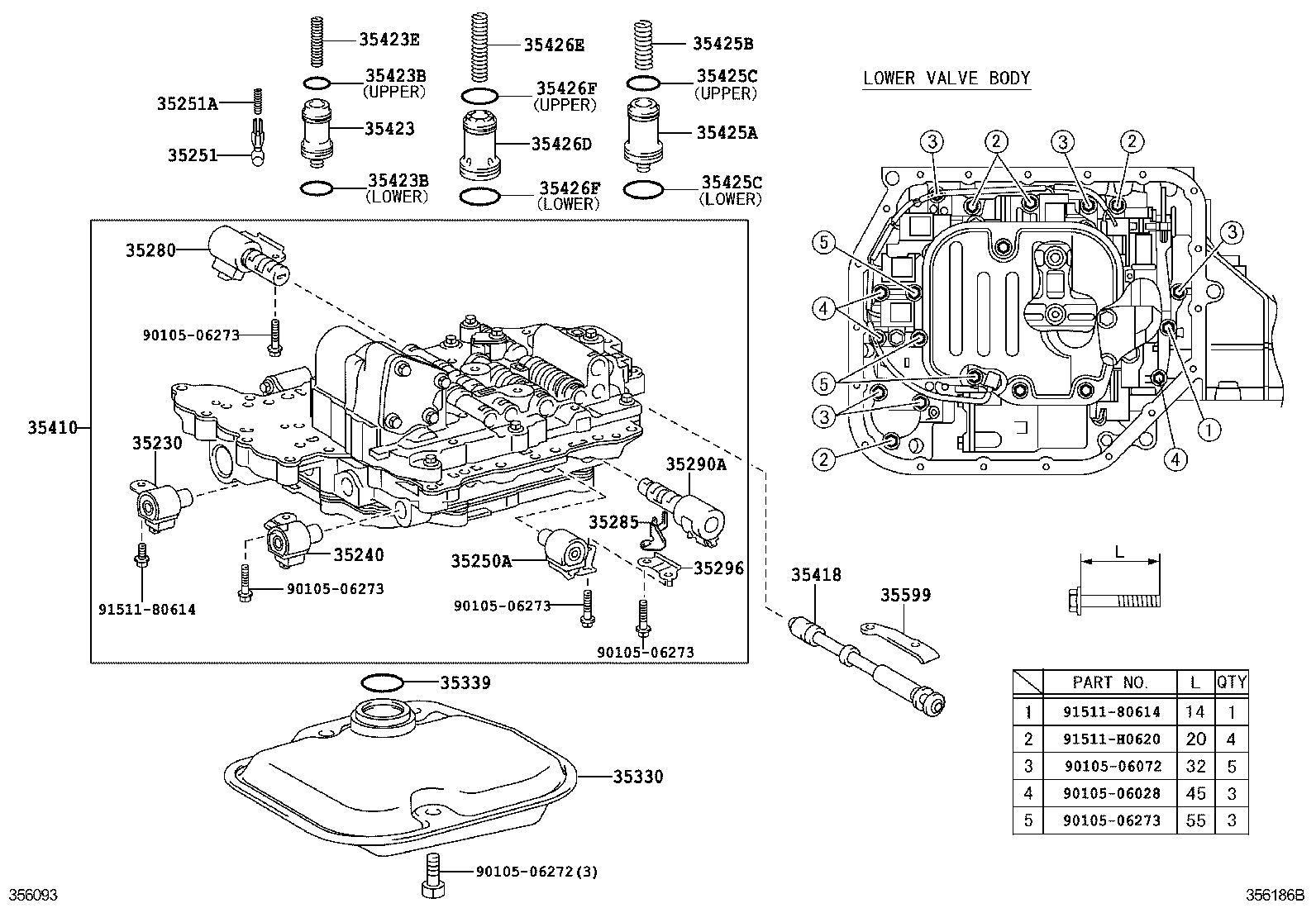 Valve Body Oil Strainer