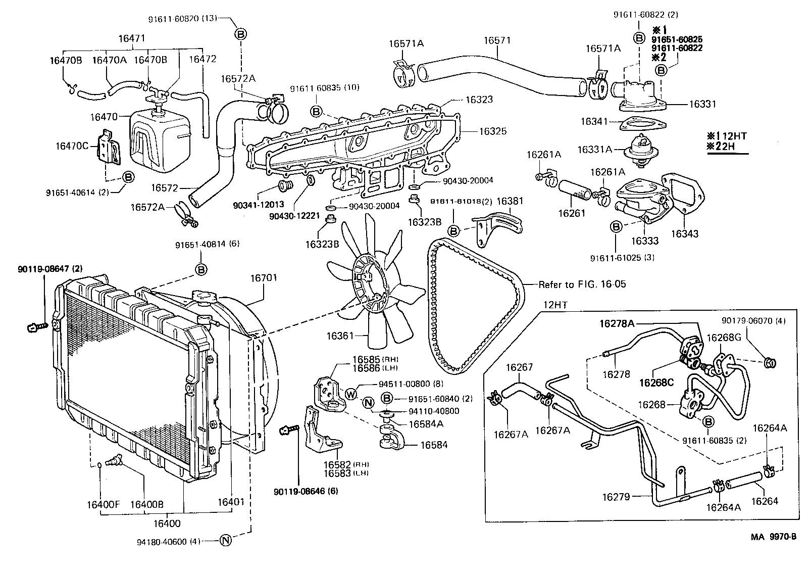 Radiator Water Outlet