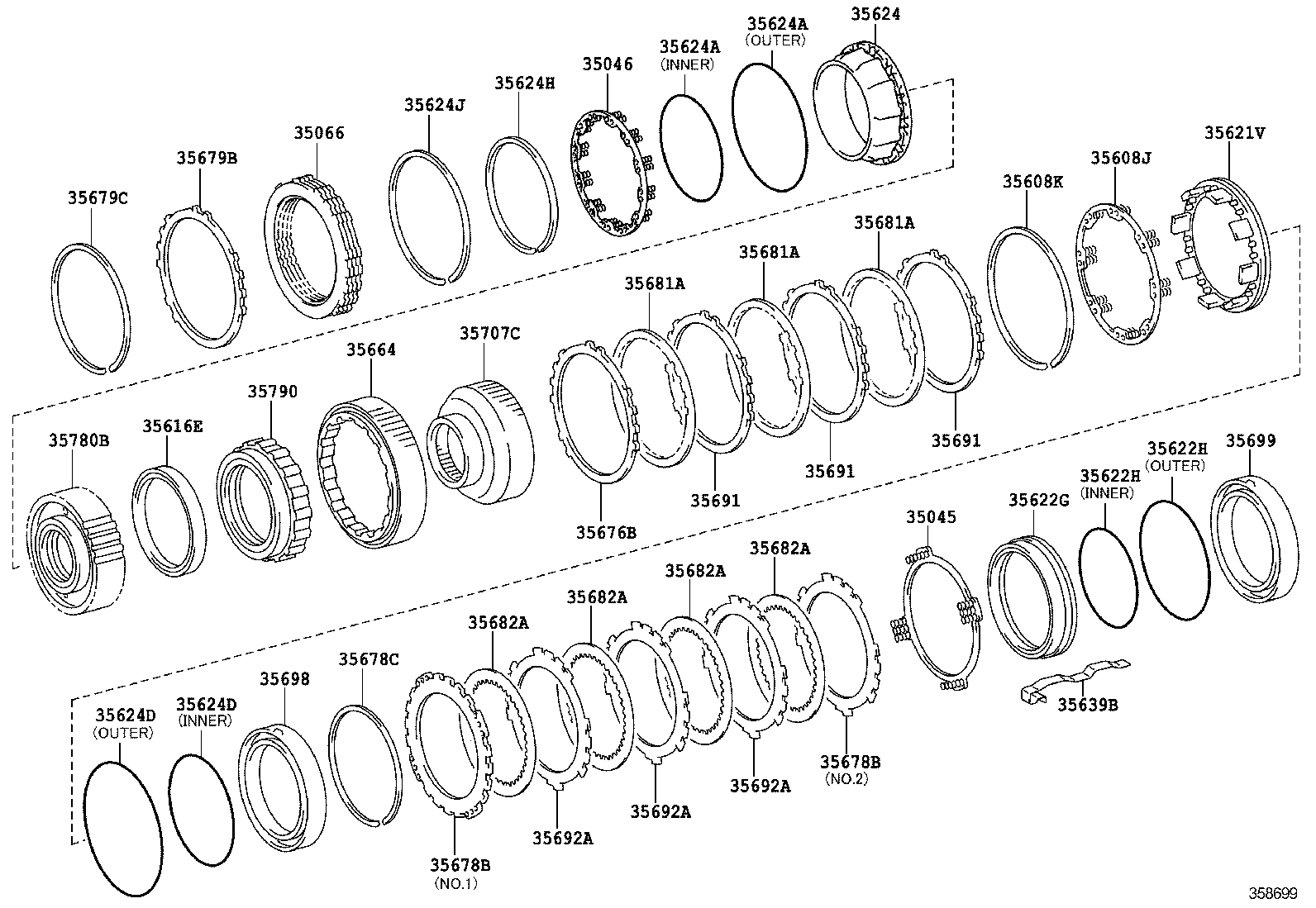 Center Support Planetary Sun Gear