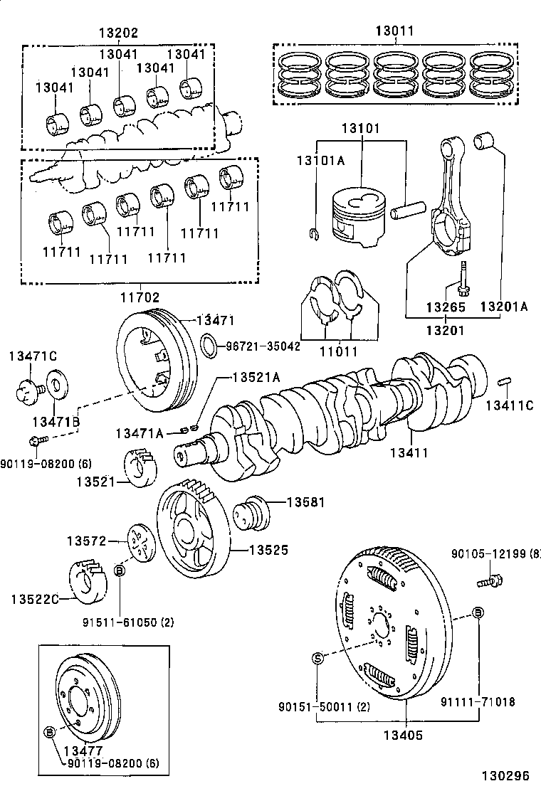 Cigüeñal y pistón