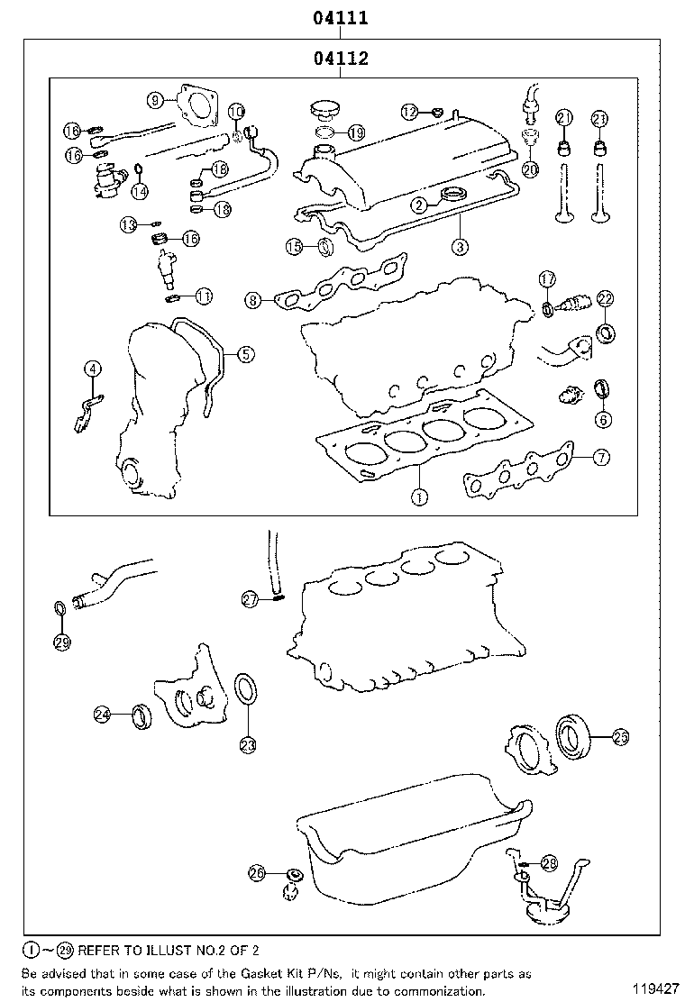 Engine Overhaul Gasket Kit