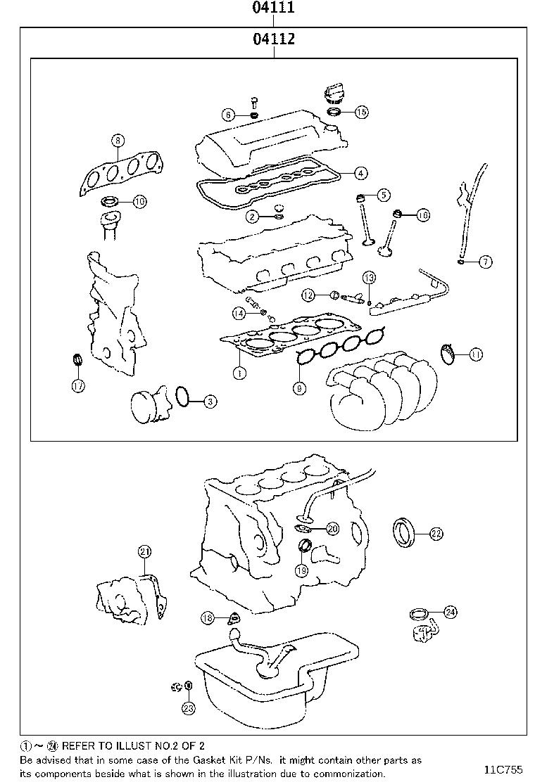 Engine Overhaul Gasket Kit