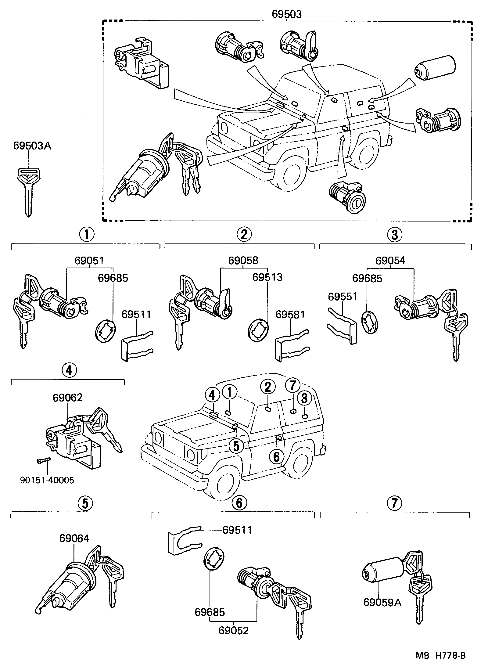 Lock Cylinder Set