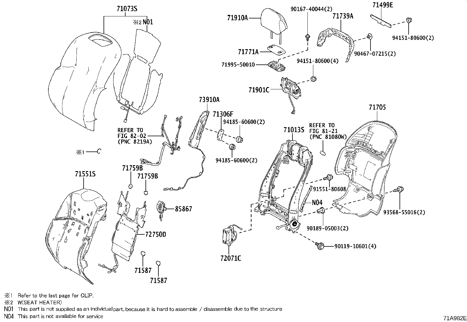 Front Seat & Seat Track
