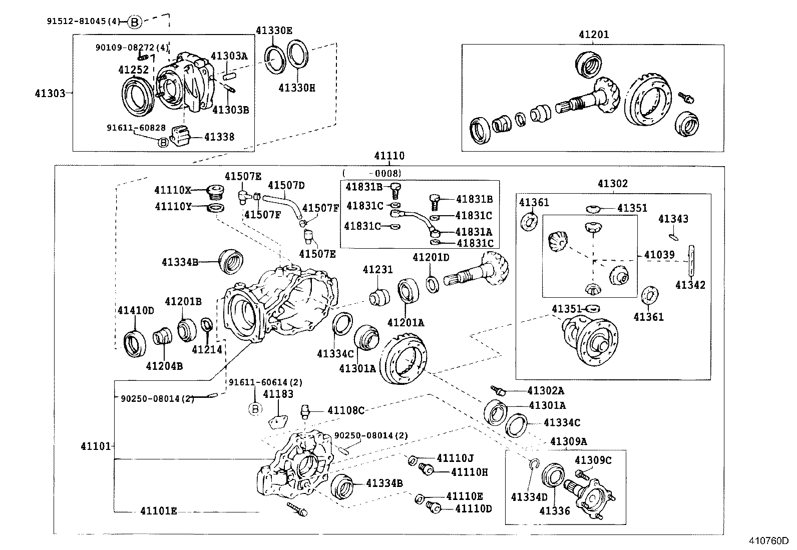 Rear Axle Housing Differential
