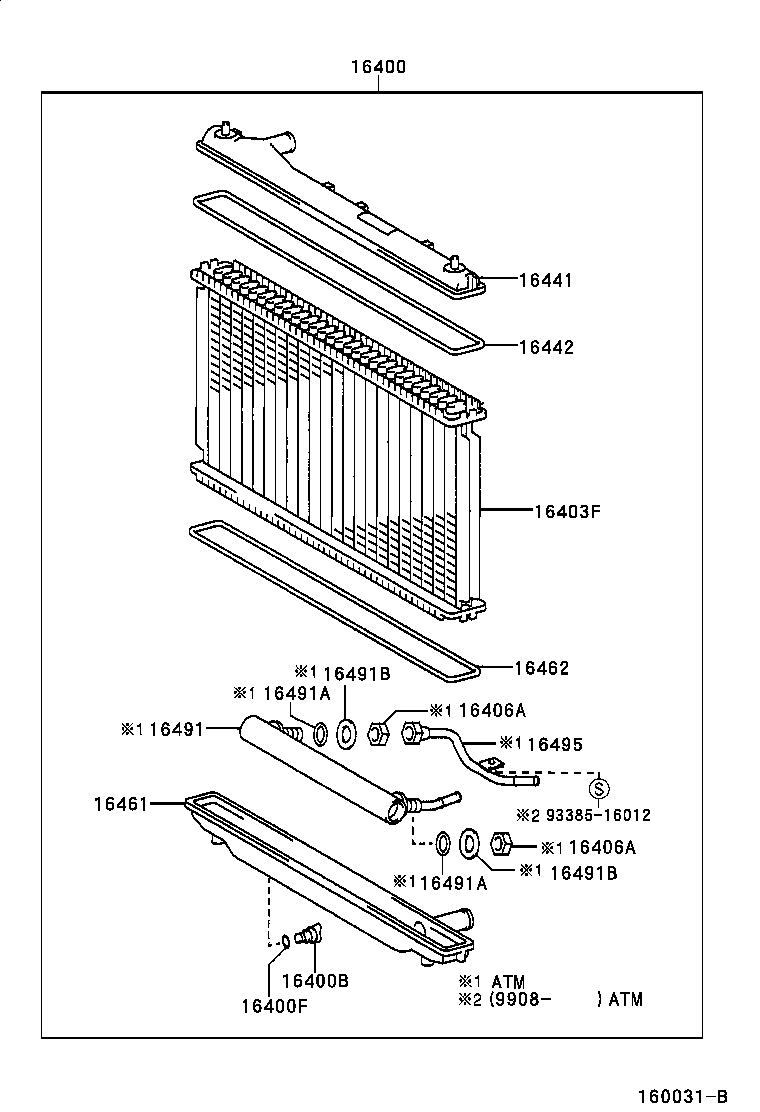 Radiator Water Outlet