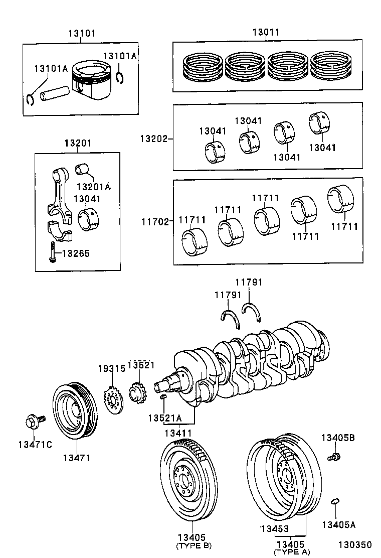 Cigüeñal y pistón