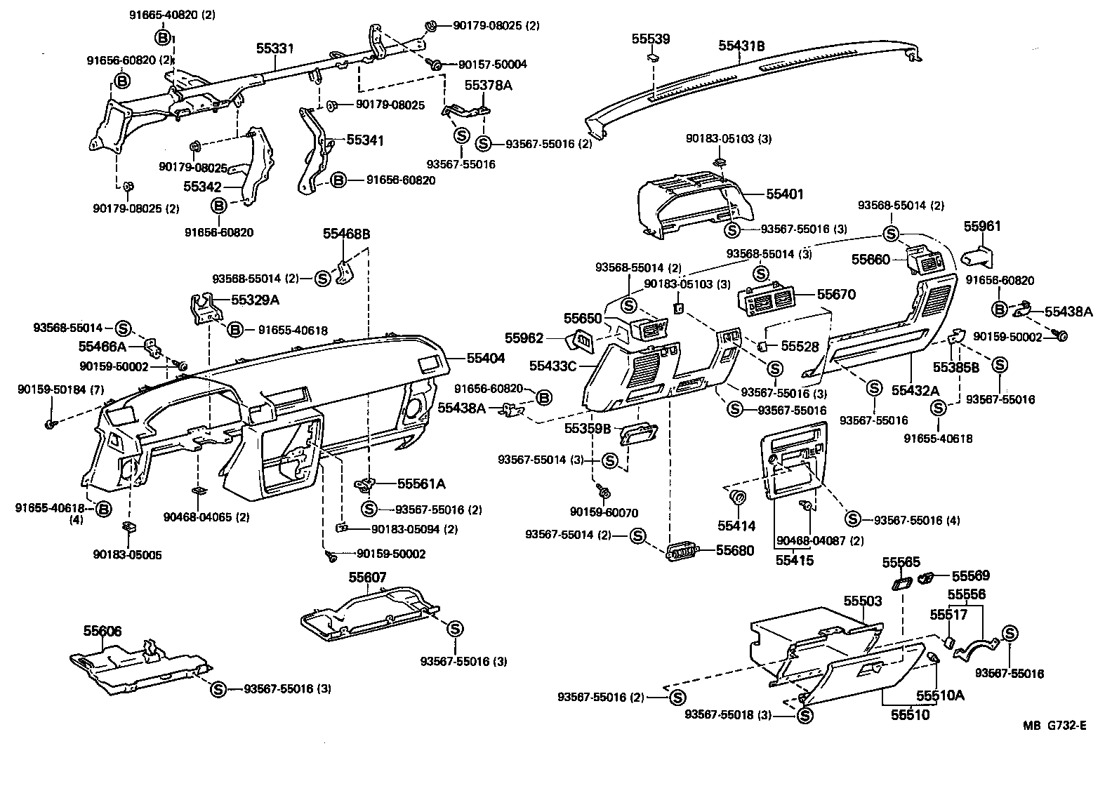 Instrument Panel Glove Compartment