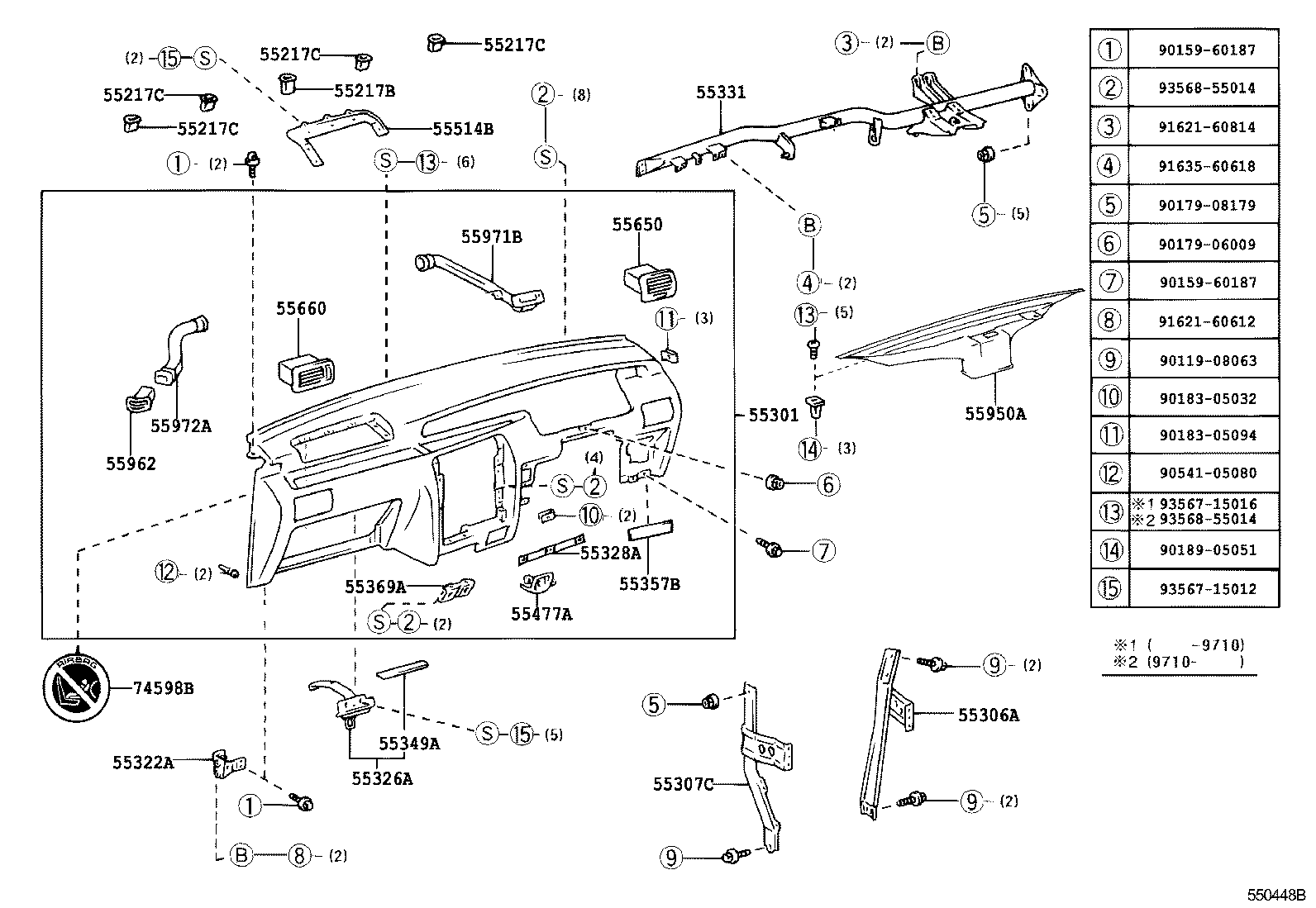 Instrument Panel Glove Compartment