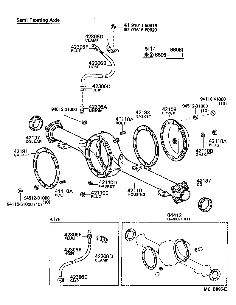 Rear Axle Housing Differential