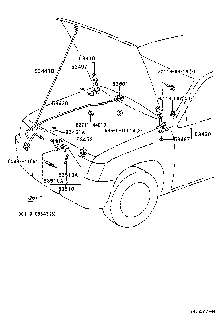 Hood Lock & Hinge